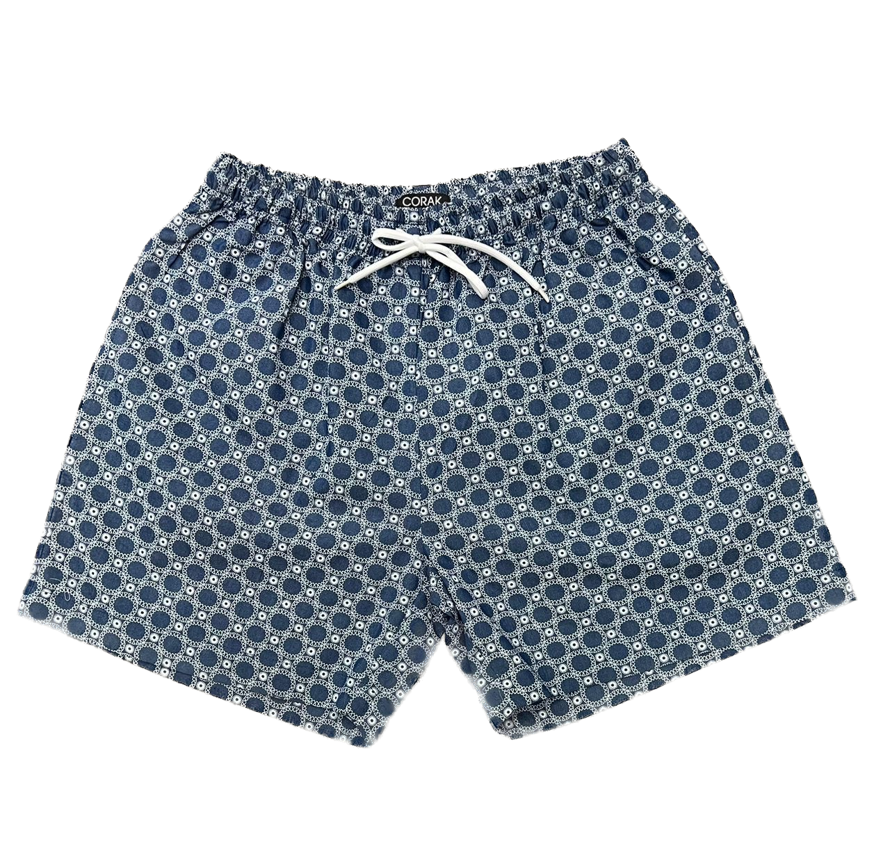 Circle Fake Embroidery Shorts