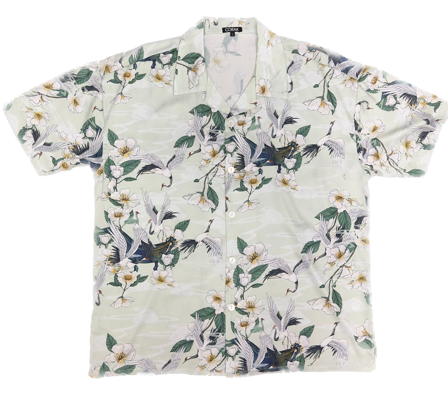 Crane & Flowers Shirt