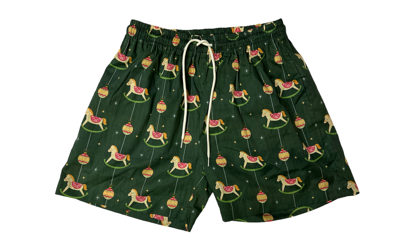 Christmas Rocking Horse Shorts