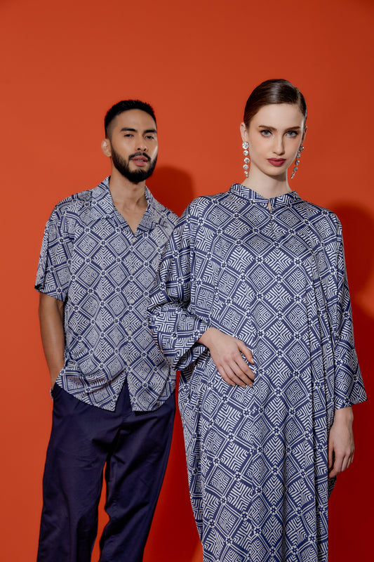 BAINUN BLUE BLOCK SHIRT