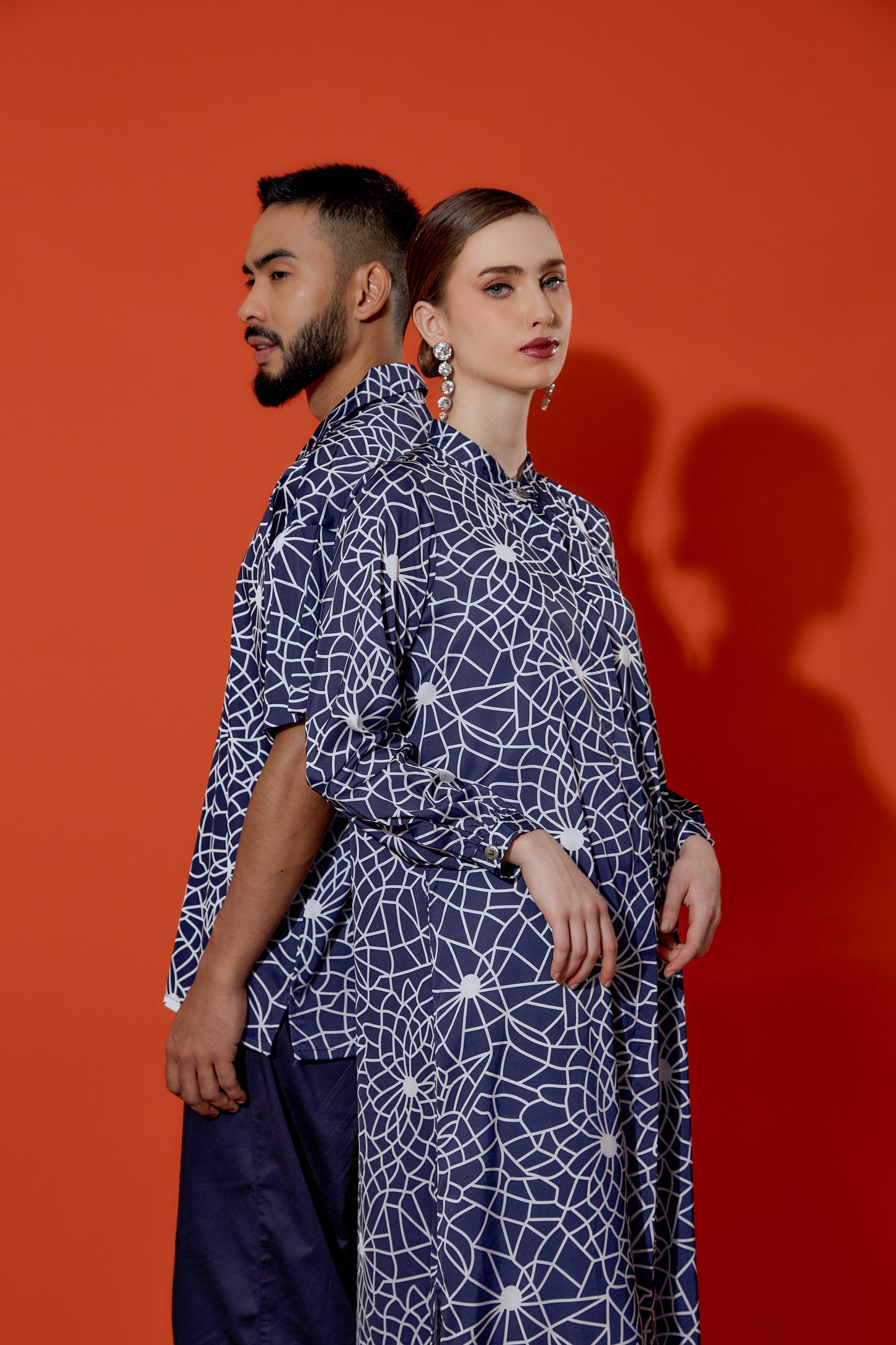 BELLA BLUE ARABESQUE SHIRT