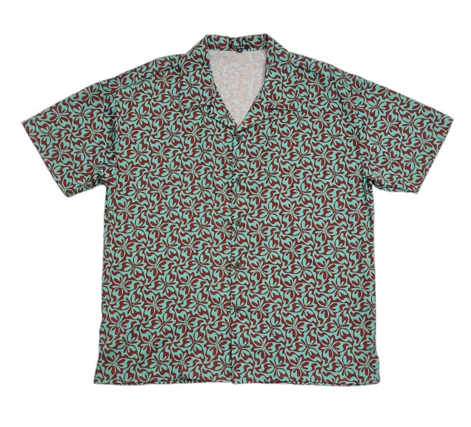 WAQIA GREEN FLORAL SHIRT