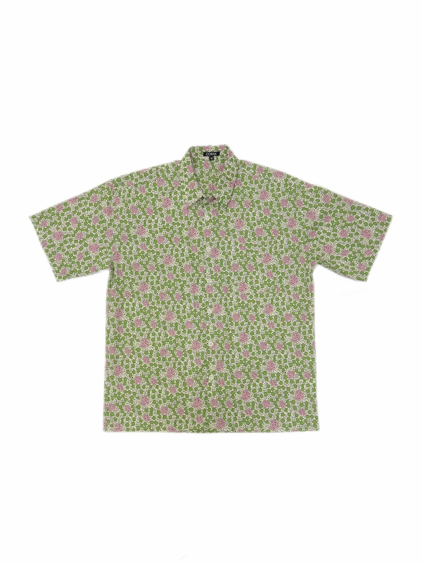 Pink Green Flowers Shirt