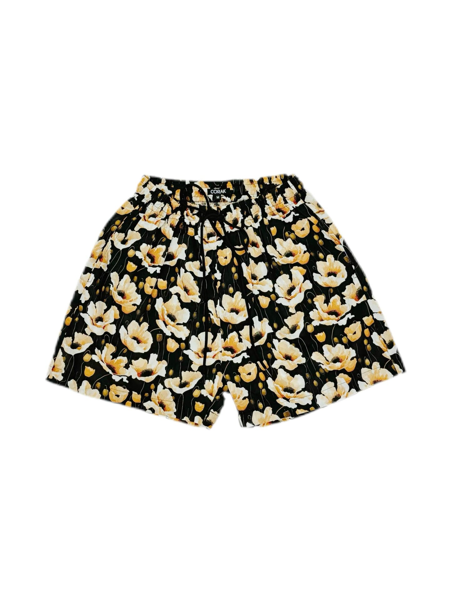 Orange Flower Shorts
