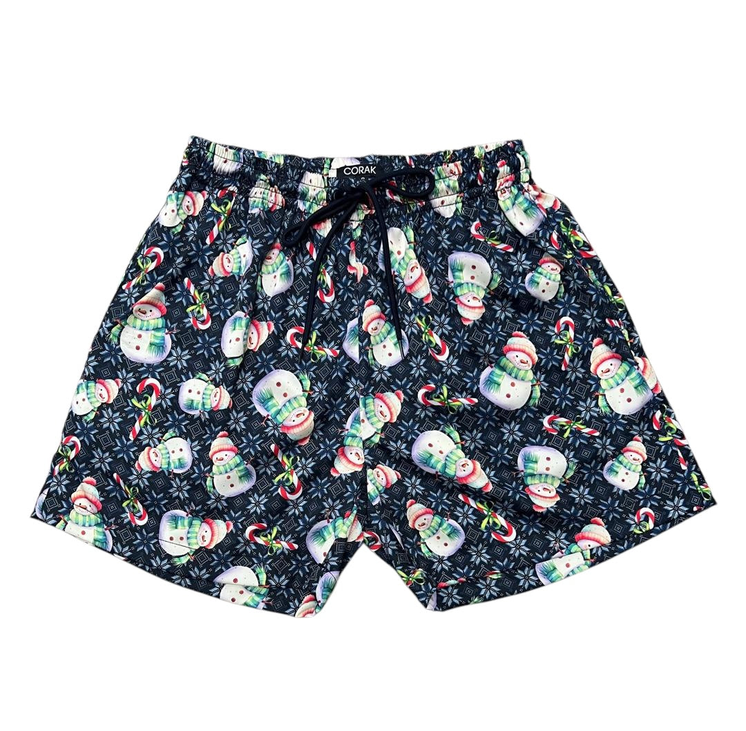 Candy Cane Snowman Shorts