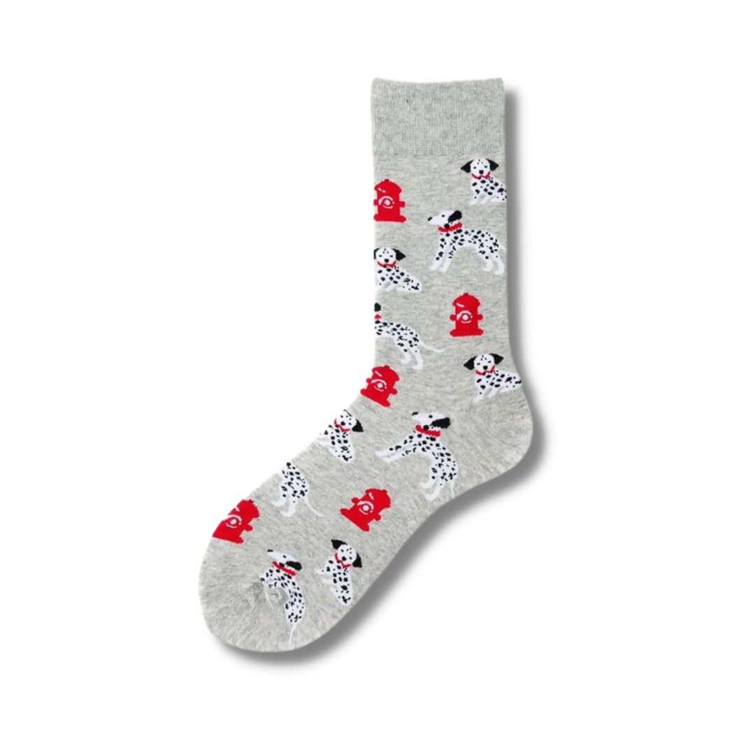 Dalmatian Grey Sock