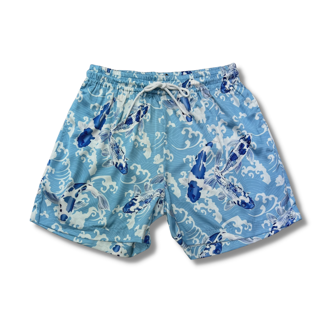 Porcelain Koi Hawaiian Set