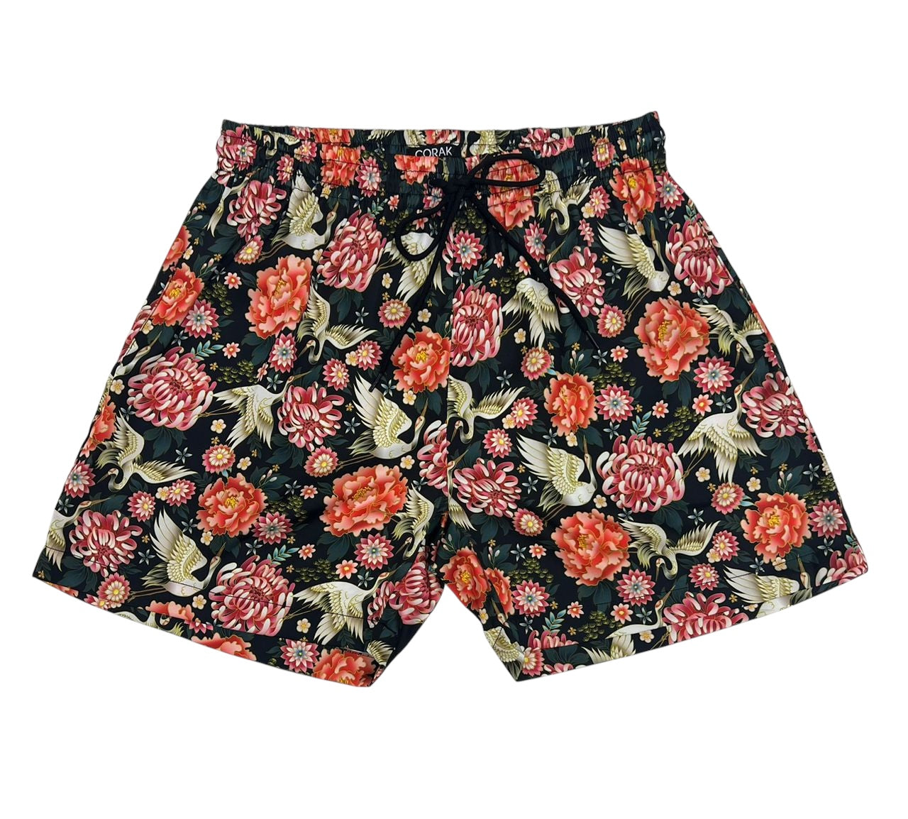 Crane Chrysanthemum Shorts