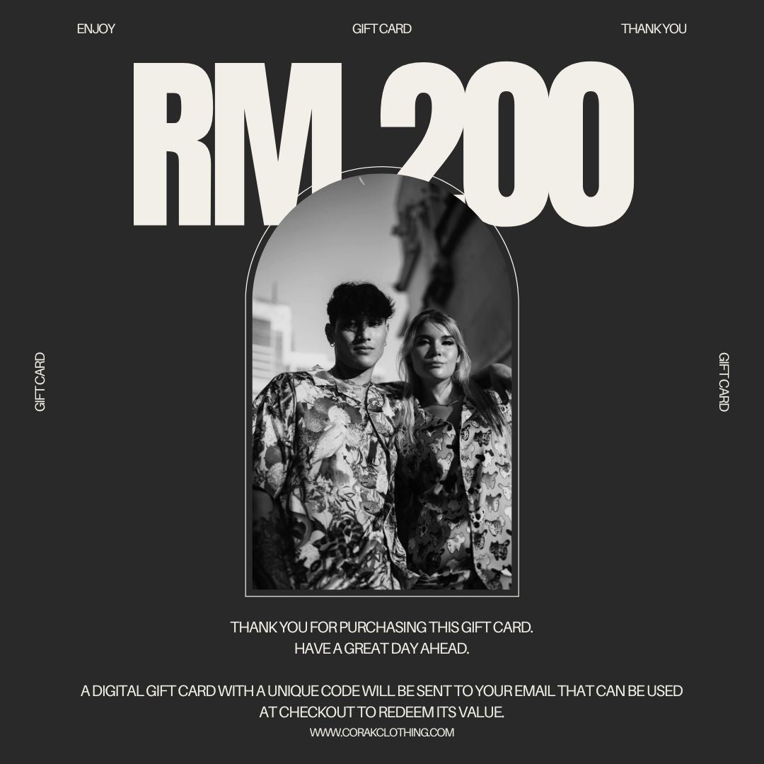 RM 200 CORAK CLOTHING GIFT CARD