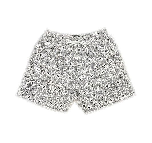 Geometric Flower Shorts