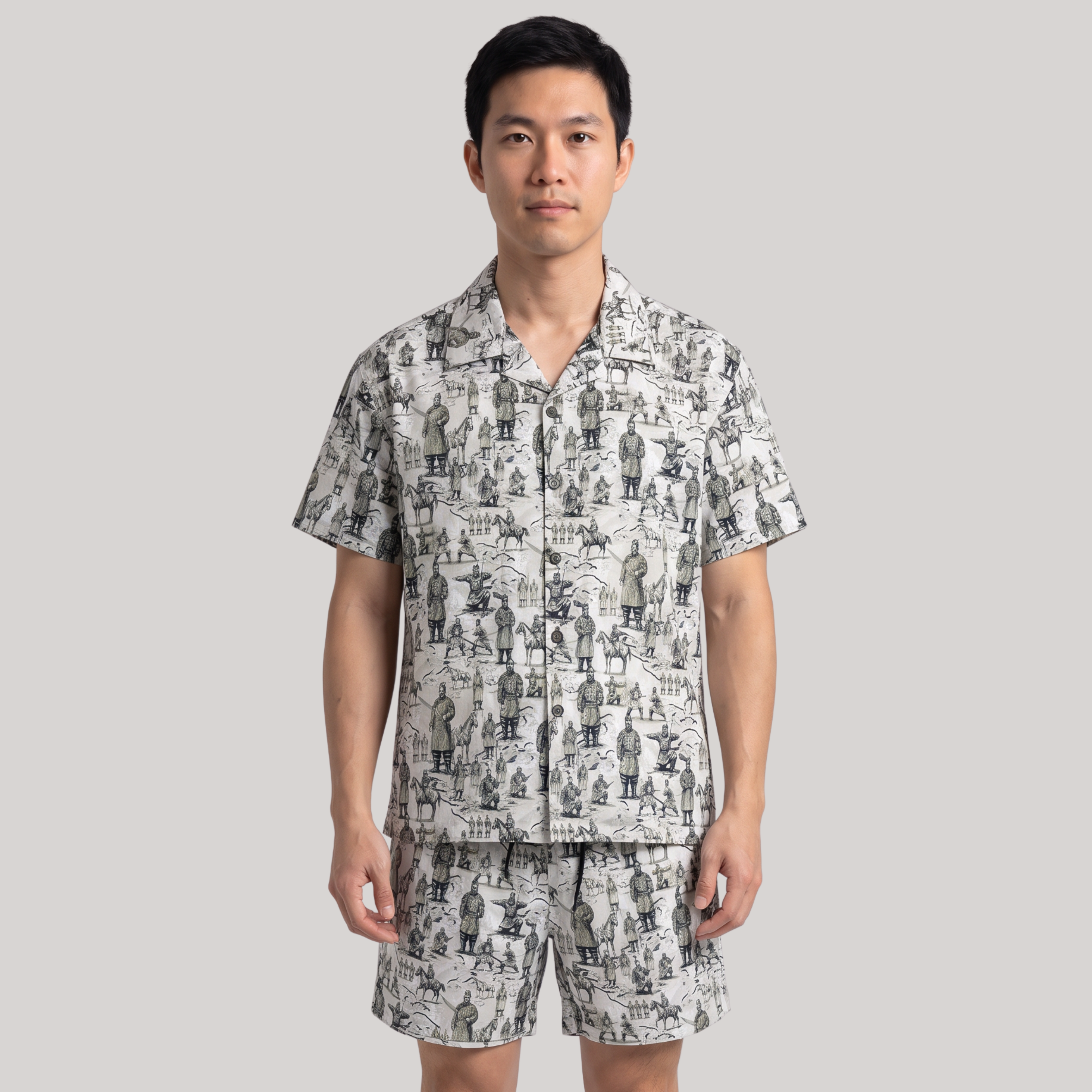 Chinese - Terracota Warriors Hawaiian Shirt / Shorts