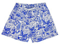 Blue Malaysia Scenery Shorts