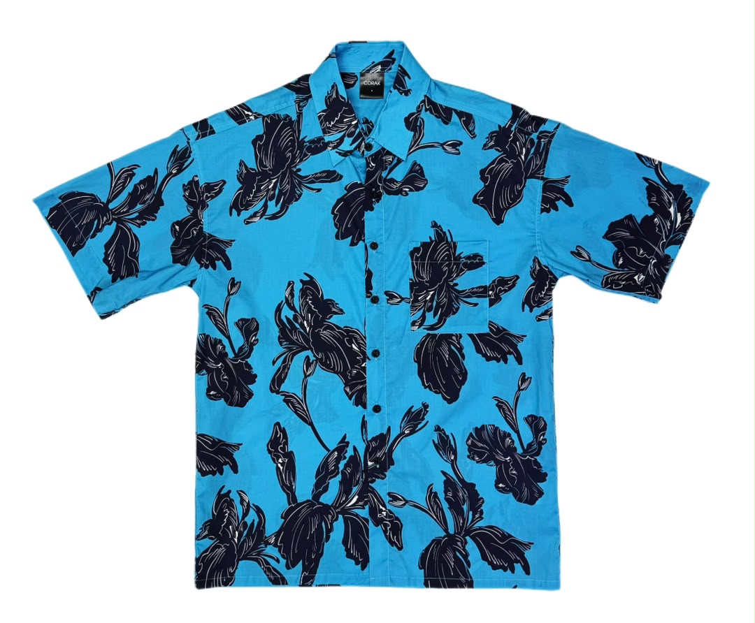 Navy Leaves Shirt