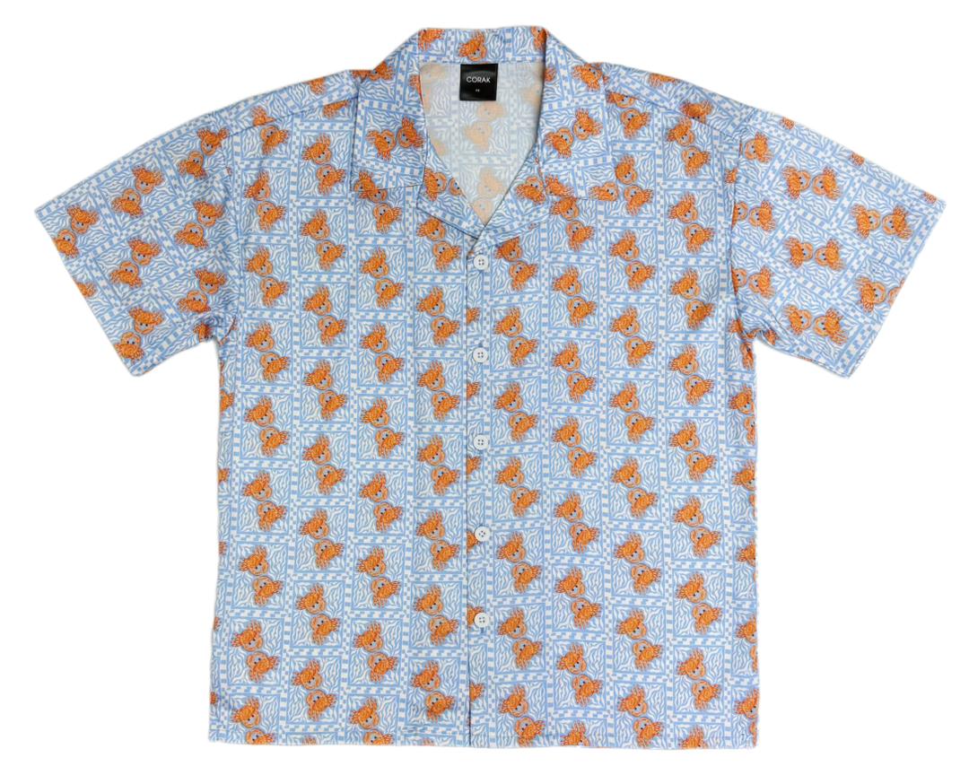 Patterned Crab Hawaiian Shirt