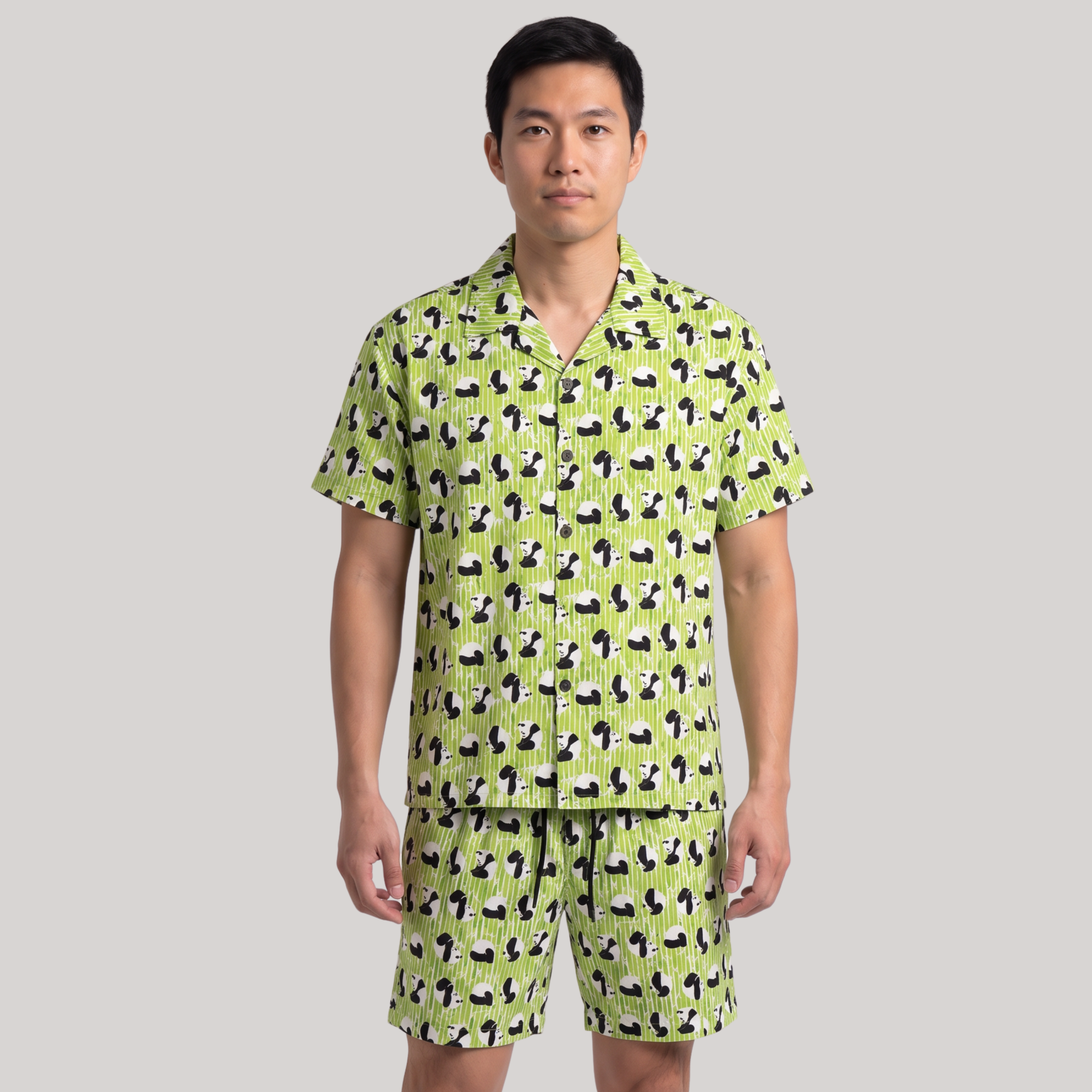 Chinese - Panda Bamboo Hawaiian Shirt / Shorts