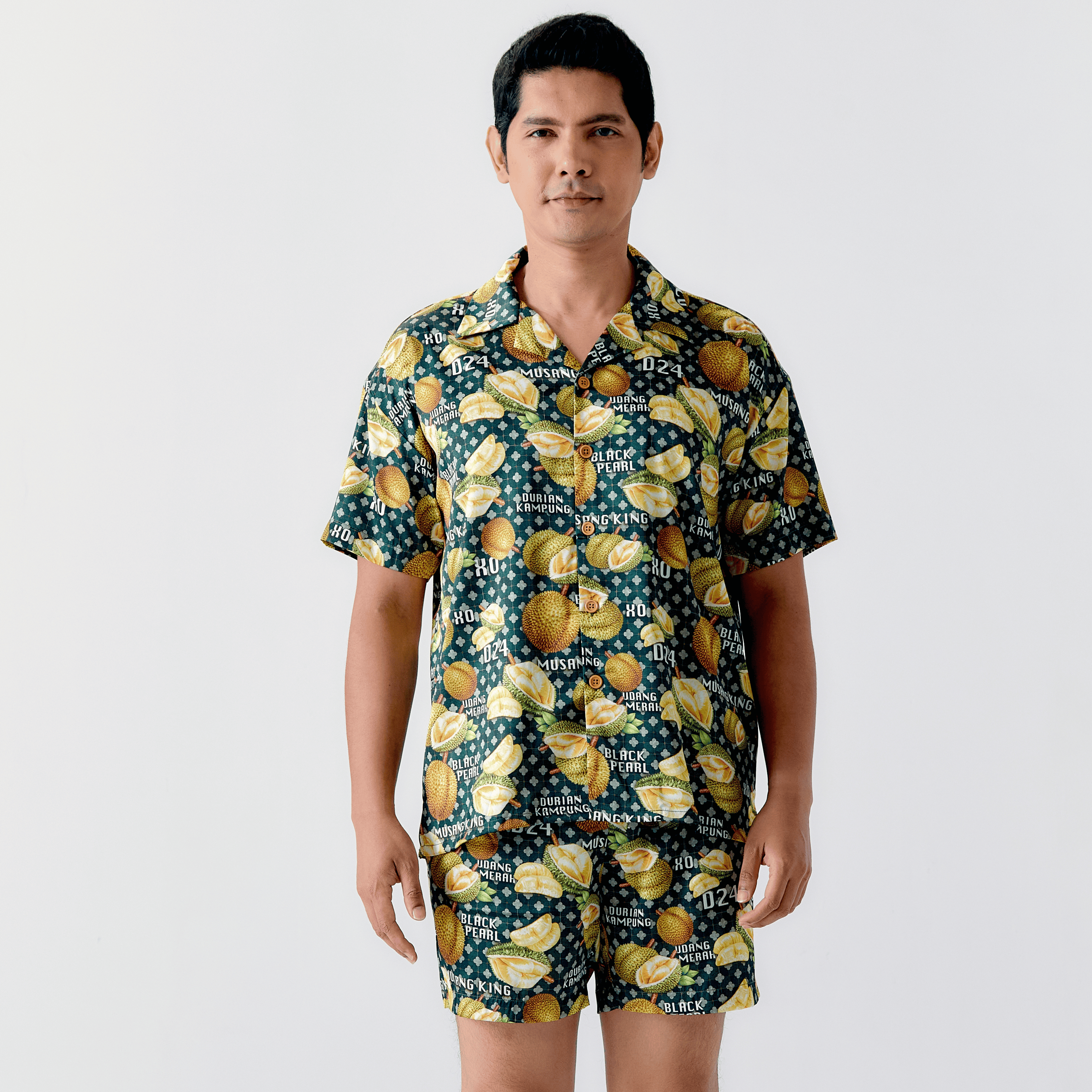 M'Sia Know Your Durian Hawaiian Shirt / Shorts