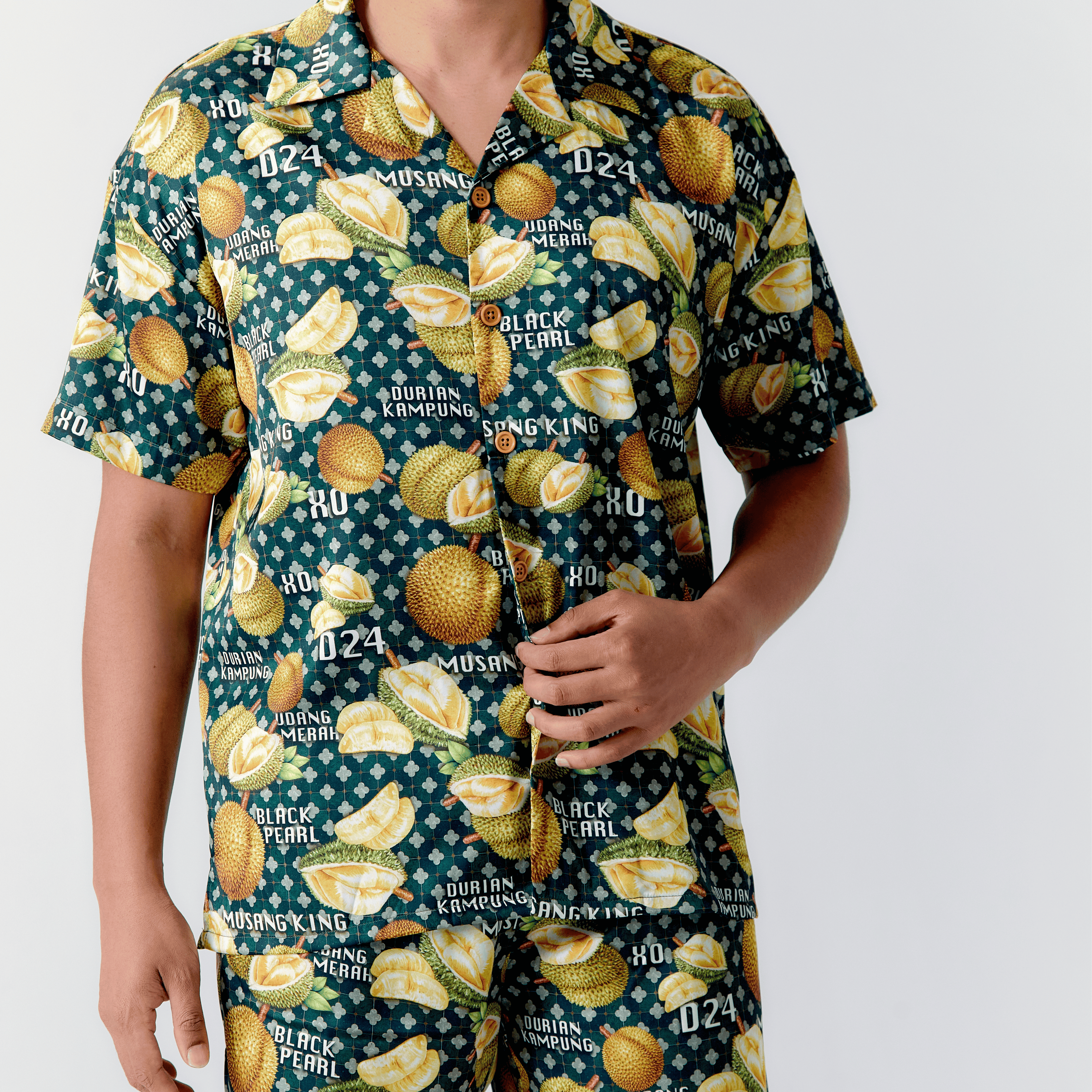 M'Sia Know Your Durian Hawaiian Shirt / Shorts