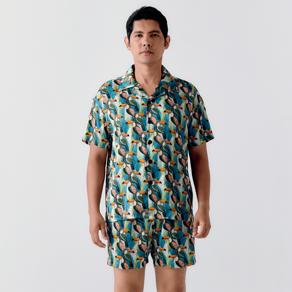 M'Sia Beautiful Hornbill Hawaiian Shirt / Shorts