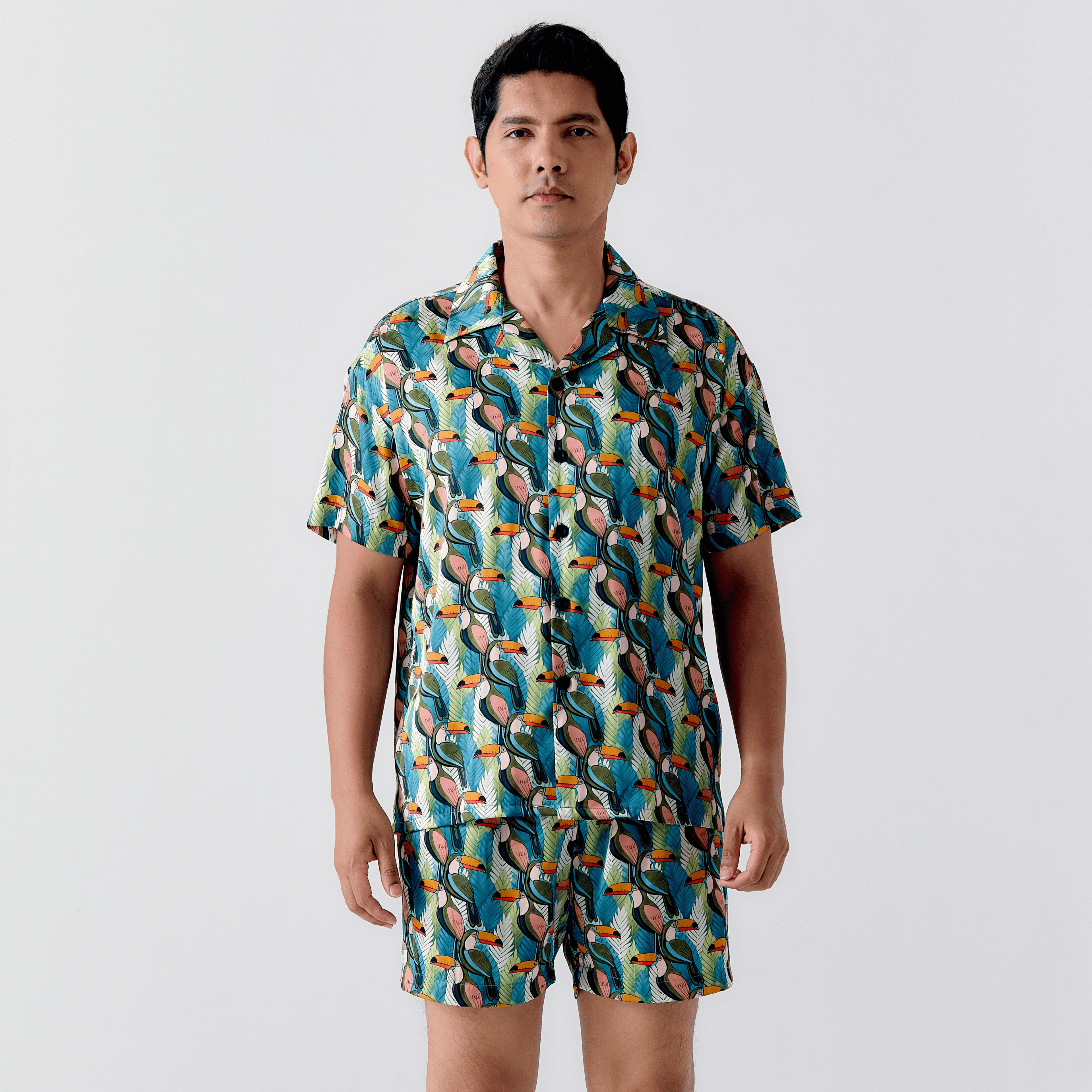 M'Sia Beautiful Hornbill Hawaiian Shirt / Shorts