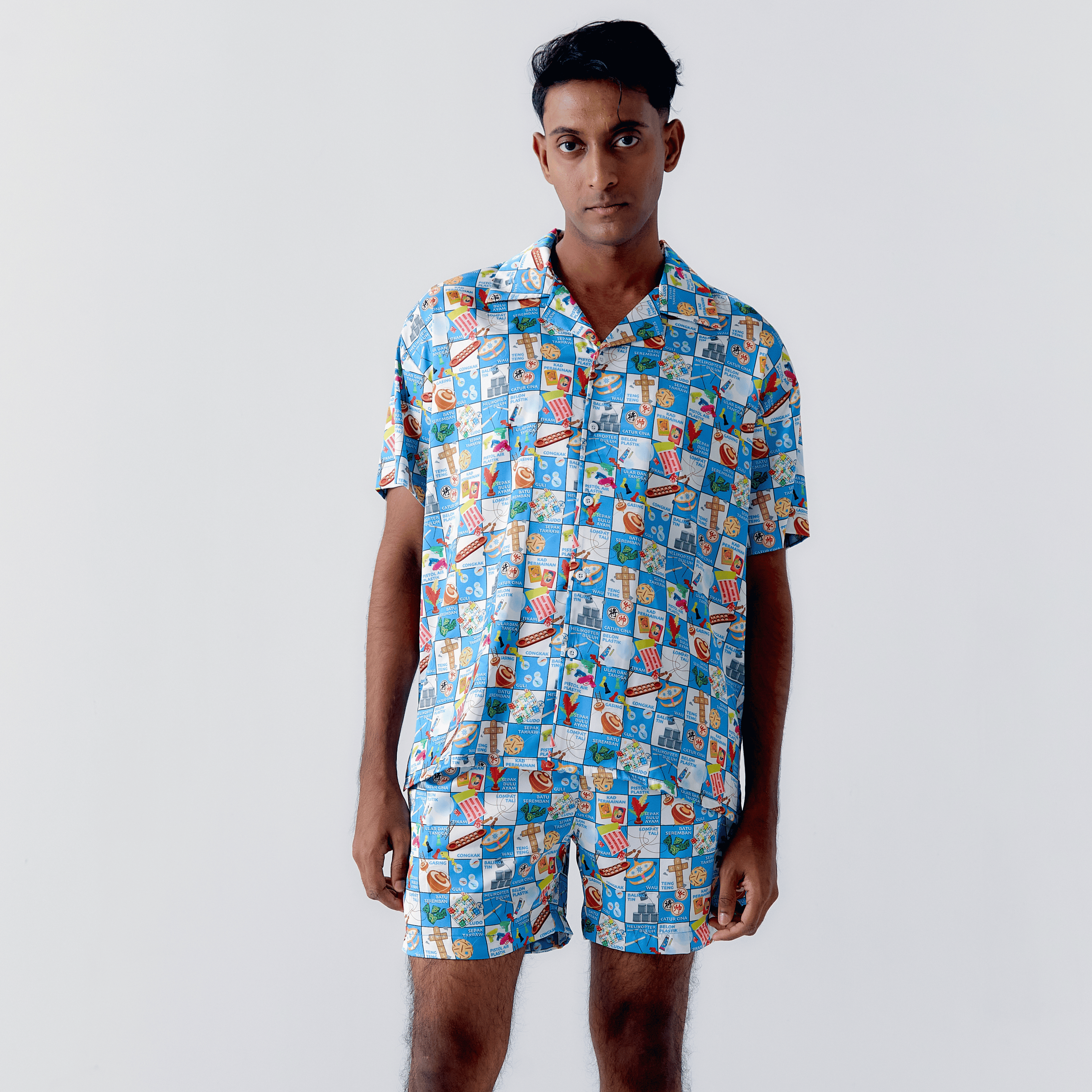 M'Sia Local Games Hawaiian Shirt / Shorts