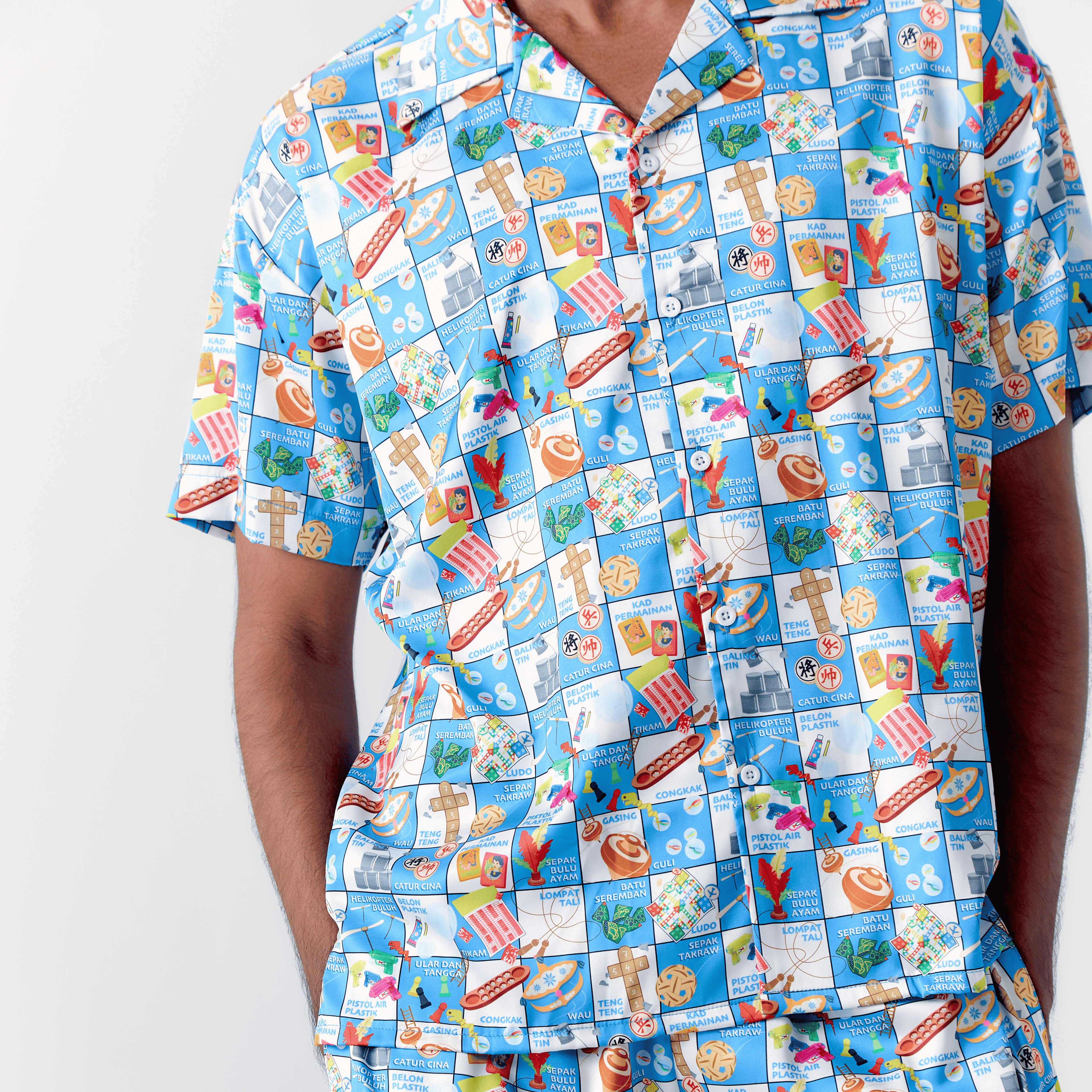 M'Sia Local Games Hawaiian Shirt / Shorts