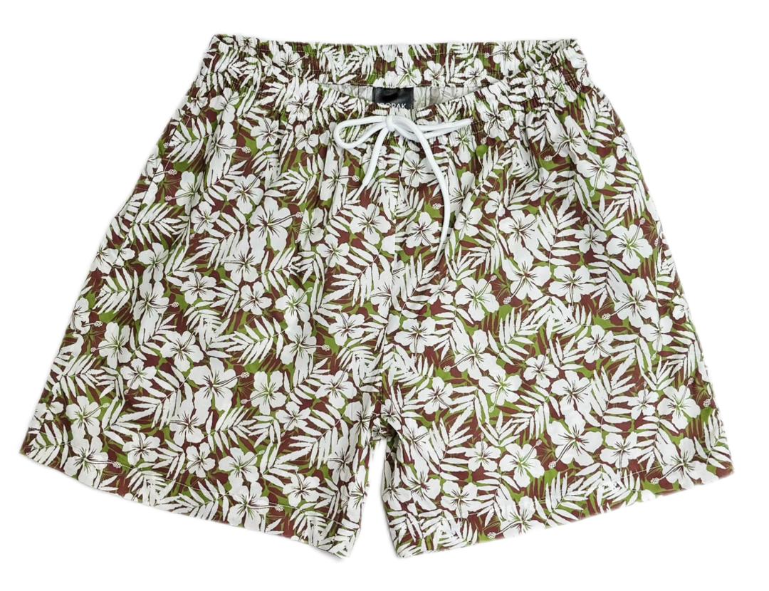 White Hibiscus Shorts