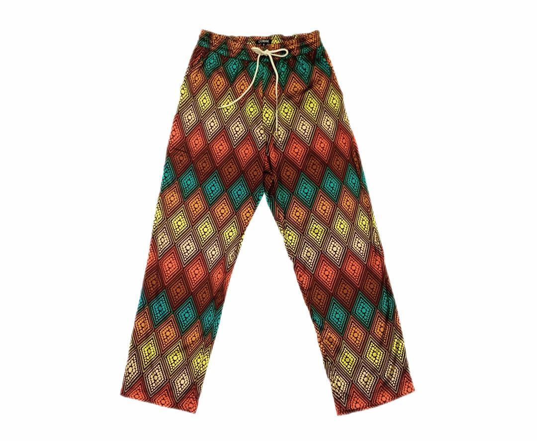 Retro Diamond Long Pants