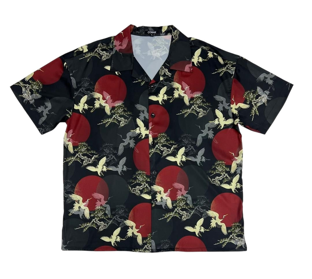 Full Moon Crane Shirt