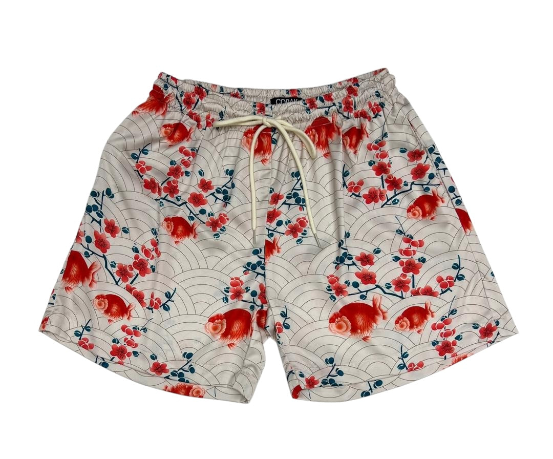 Red Lion Head Goldfish Shorts