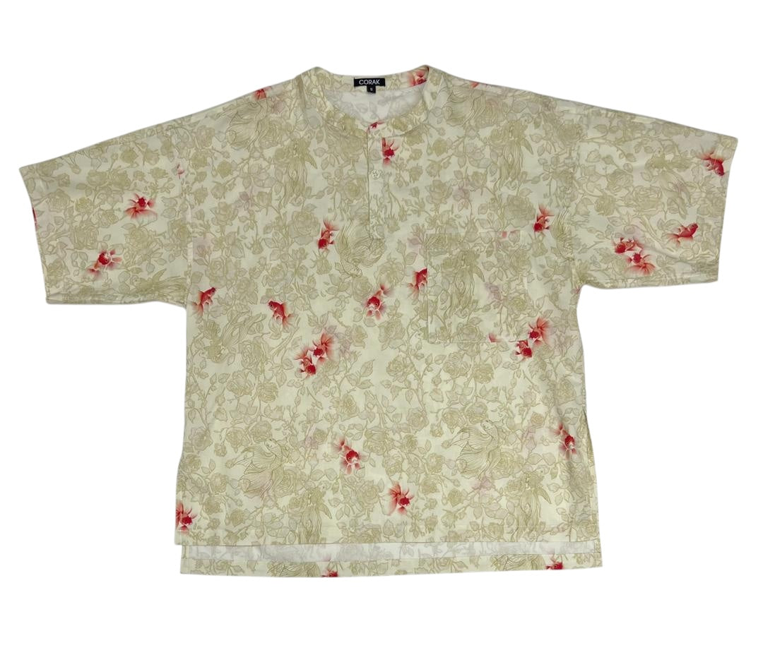 Goldfish & Rose Mandarin Shirt