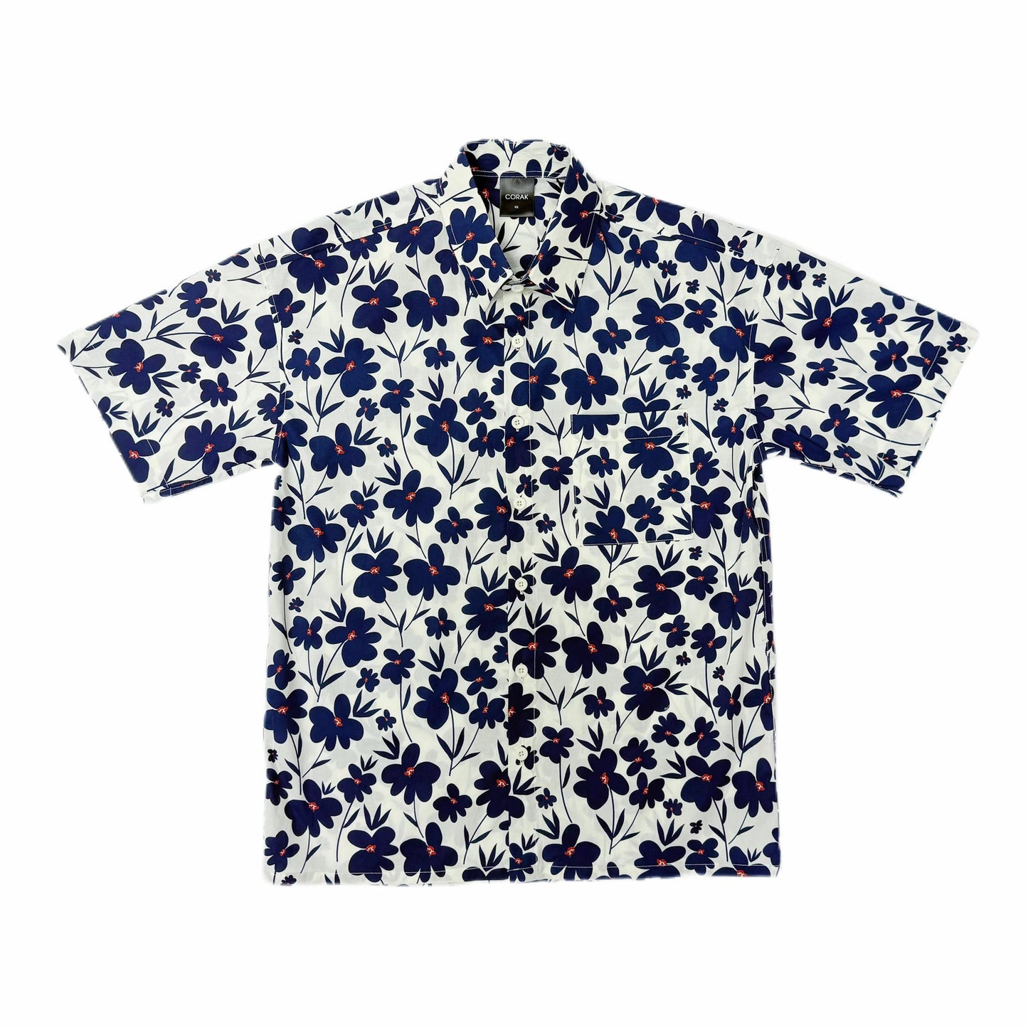 Botanical Blue Flower Shirt
