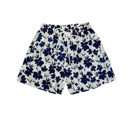 Botanical Blue Flower Shorts