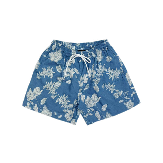 Denim & Flower Shorts