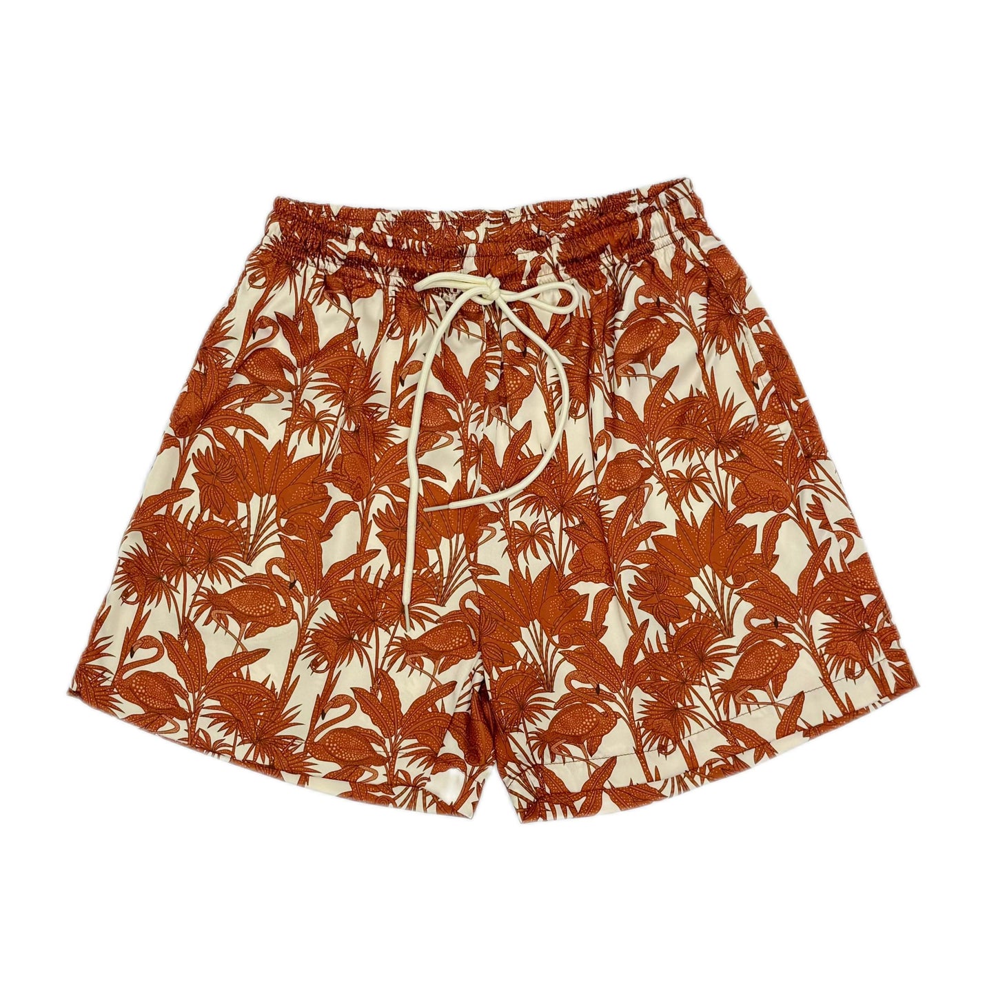 Brown Flamingo Shorts