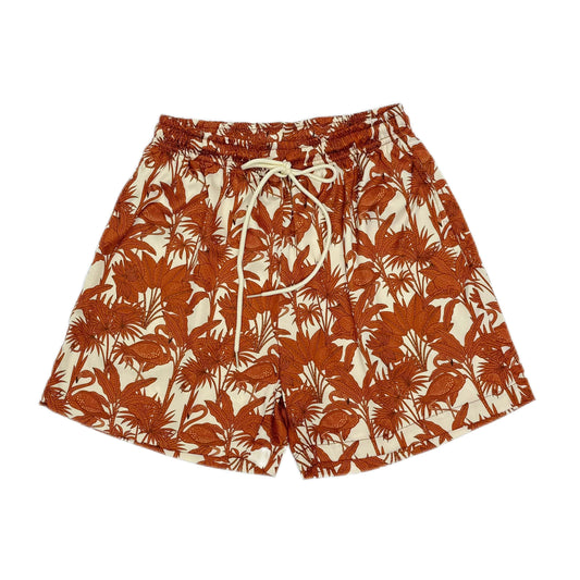 Brown Flamingo Shorts