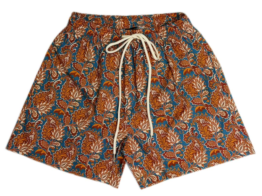 Brown Leaves Shorts