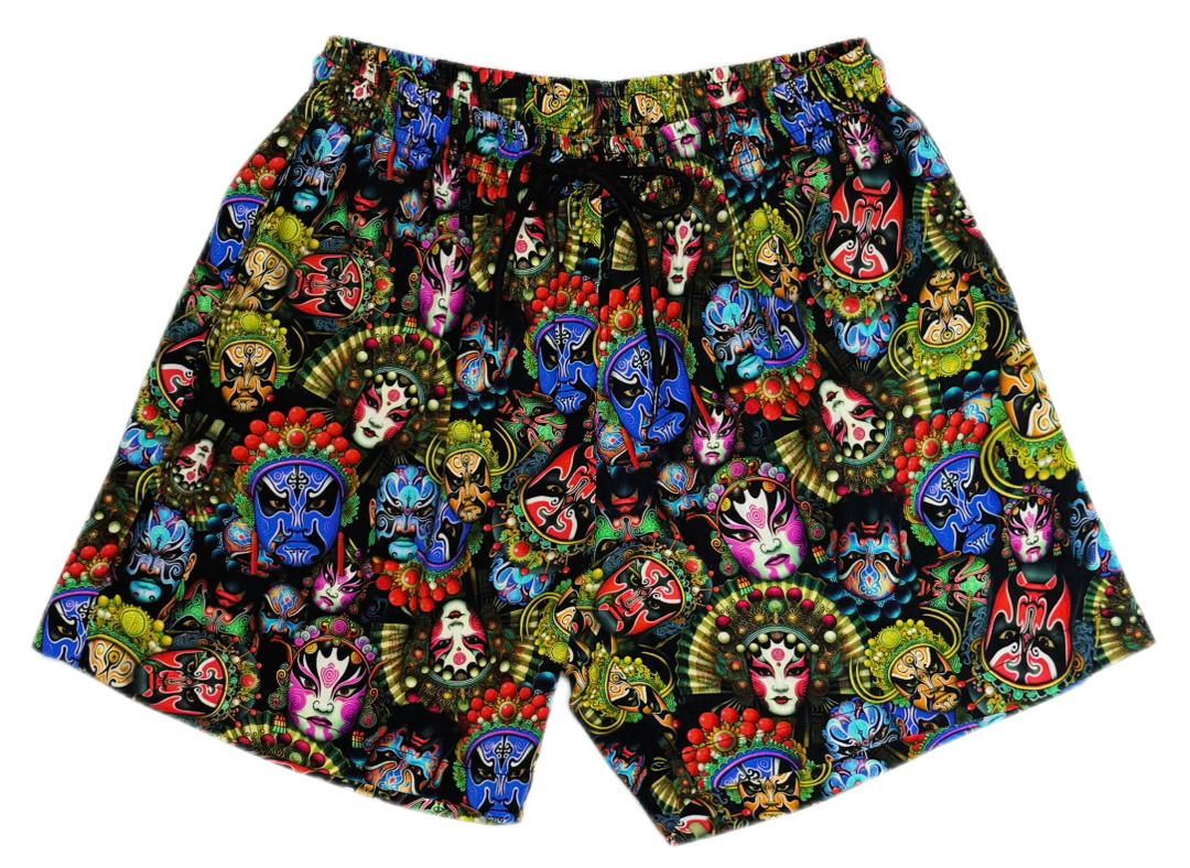 Chinese Opera Masks Hawaiian Shirt/ Shorts