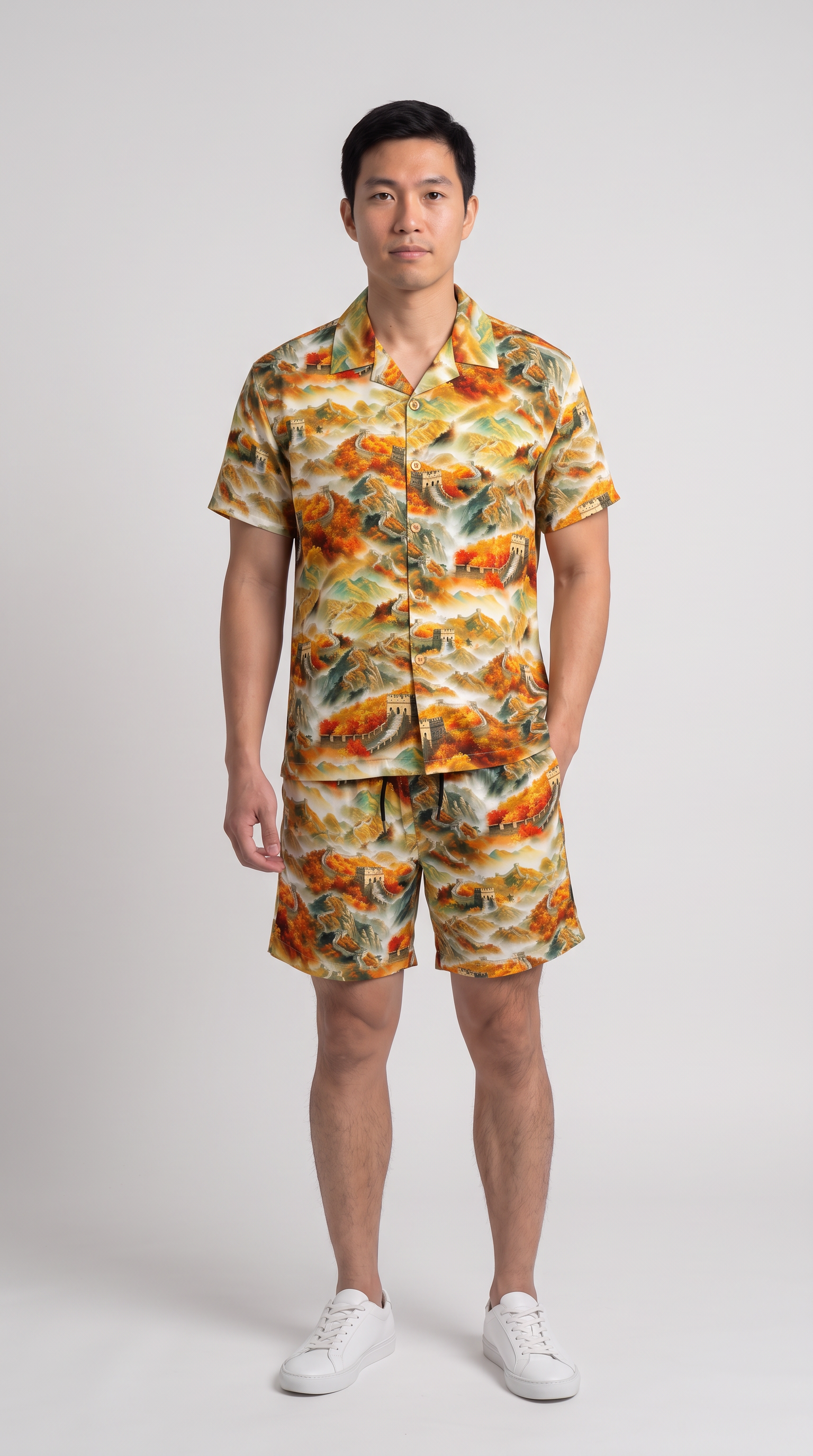 Chinese - Great Wall China Hawaiian Shirt / Shorts