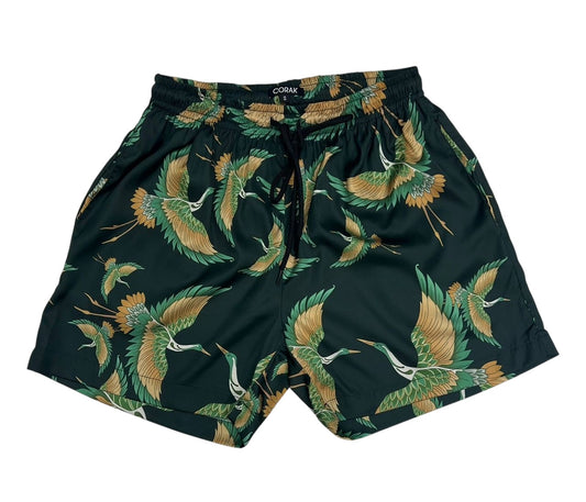 Green Crane Shorts