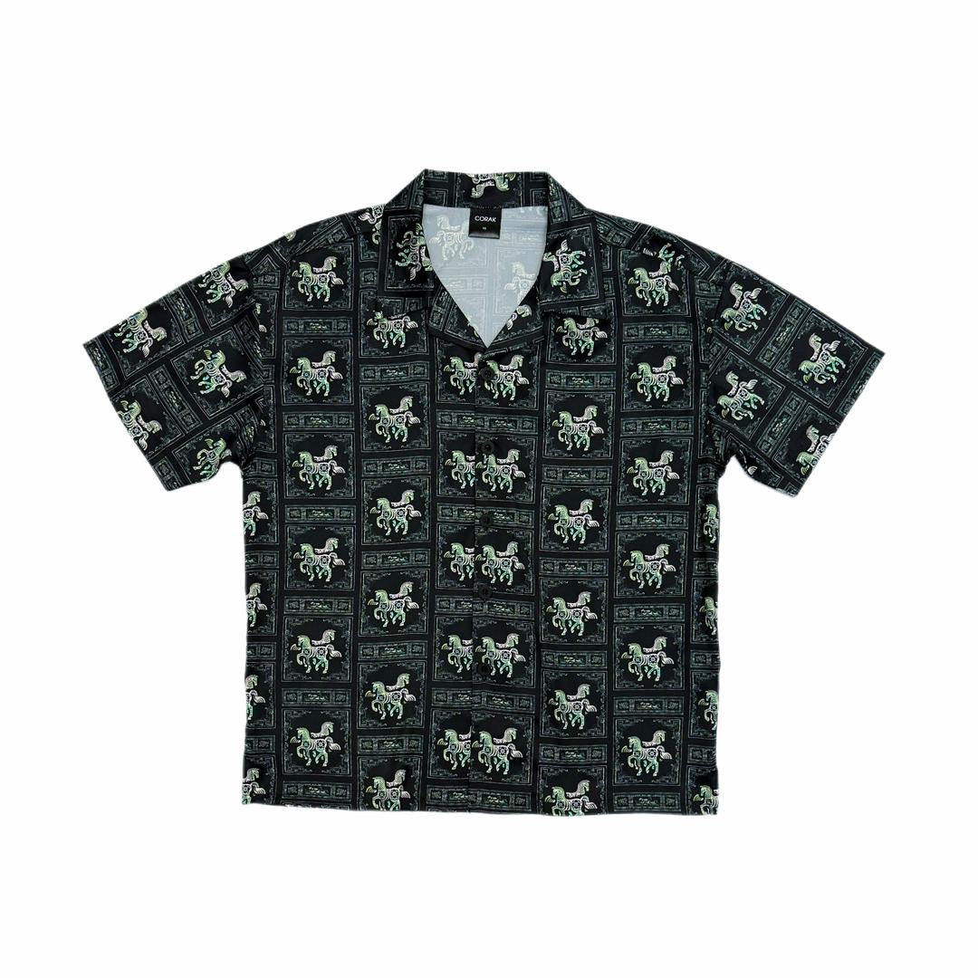 Jade Horse Pendant Shirt