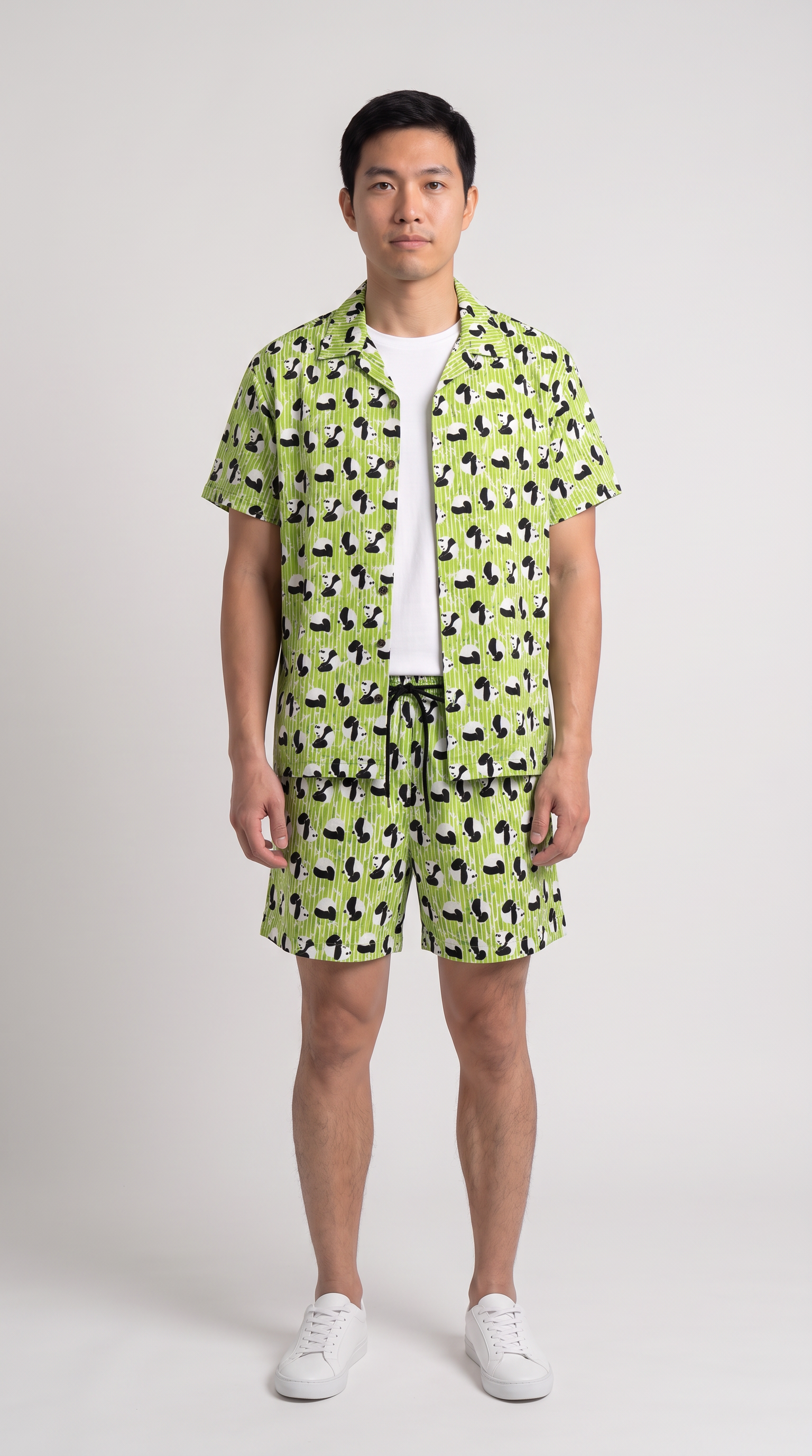 Chinese - Panda Bamboo Hawaiian Shirt / Shorts