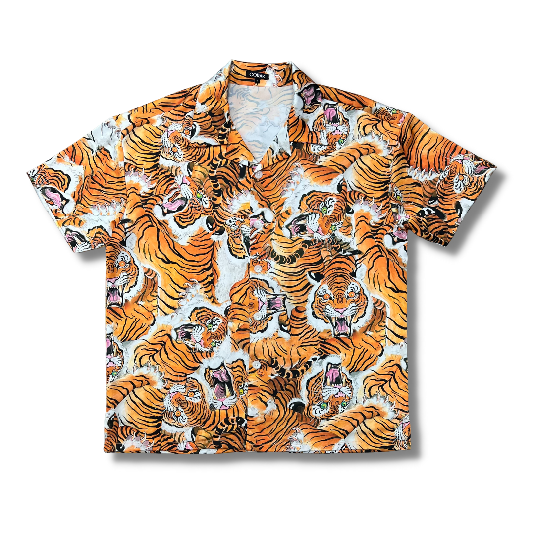 Orange Tiger Shirt & Shorts Set – Corak Clothing