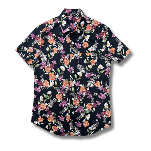 Watercolor Flowers Shirt Slim Fit