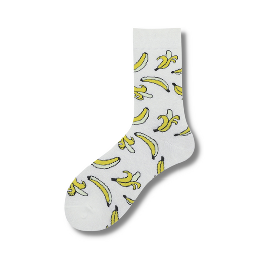 Banana White Sock