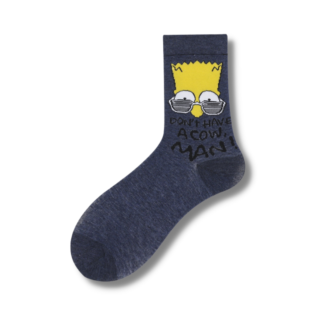 Simpson Navy Sock