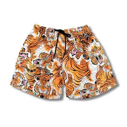 Orange Tiger Shirt & Shorts Set