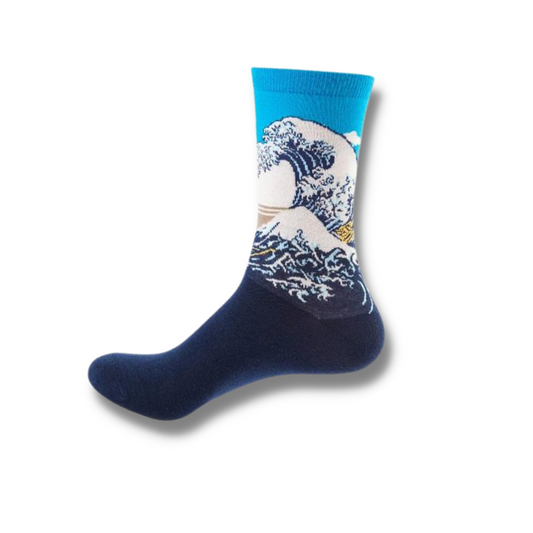 Wave Blue Sock
